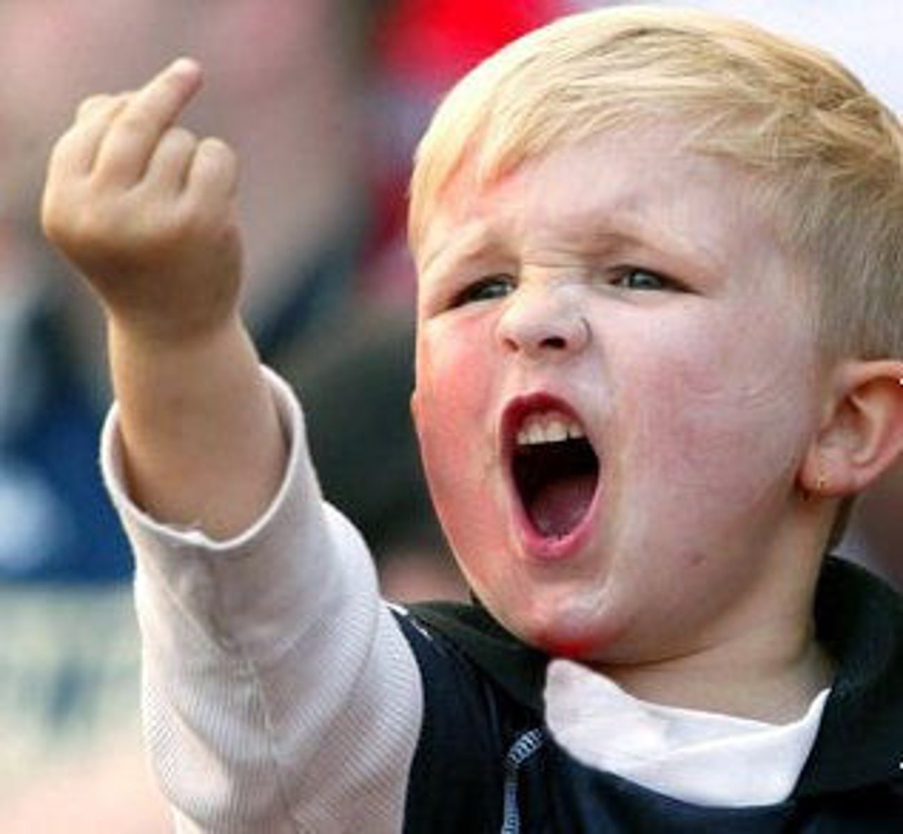 <p>(v) to offend someone by saying or doing something they think is rude /</p><p>Example: Nobody _________ s my family and gets away with it!</p>