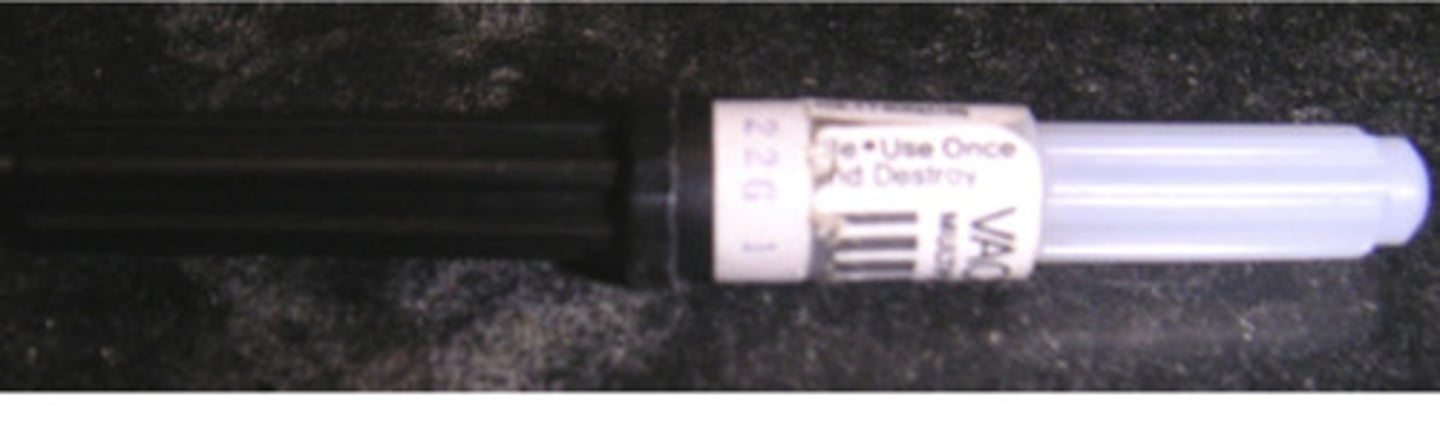 <p>Needles used for vacuum blood extraction.</p>
