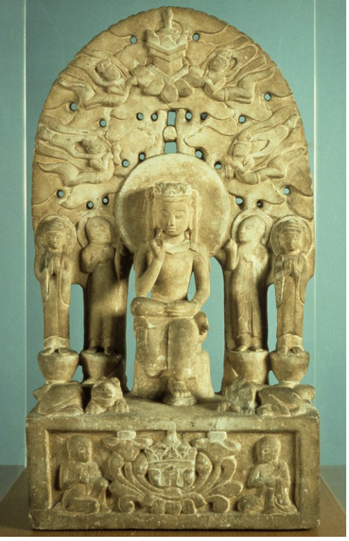 <p><span><span>Maitreya, Buddha of the Future, and attendants</span></span></p>