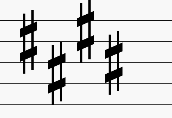<p>4 sharps major</p>