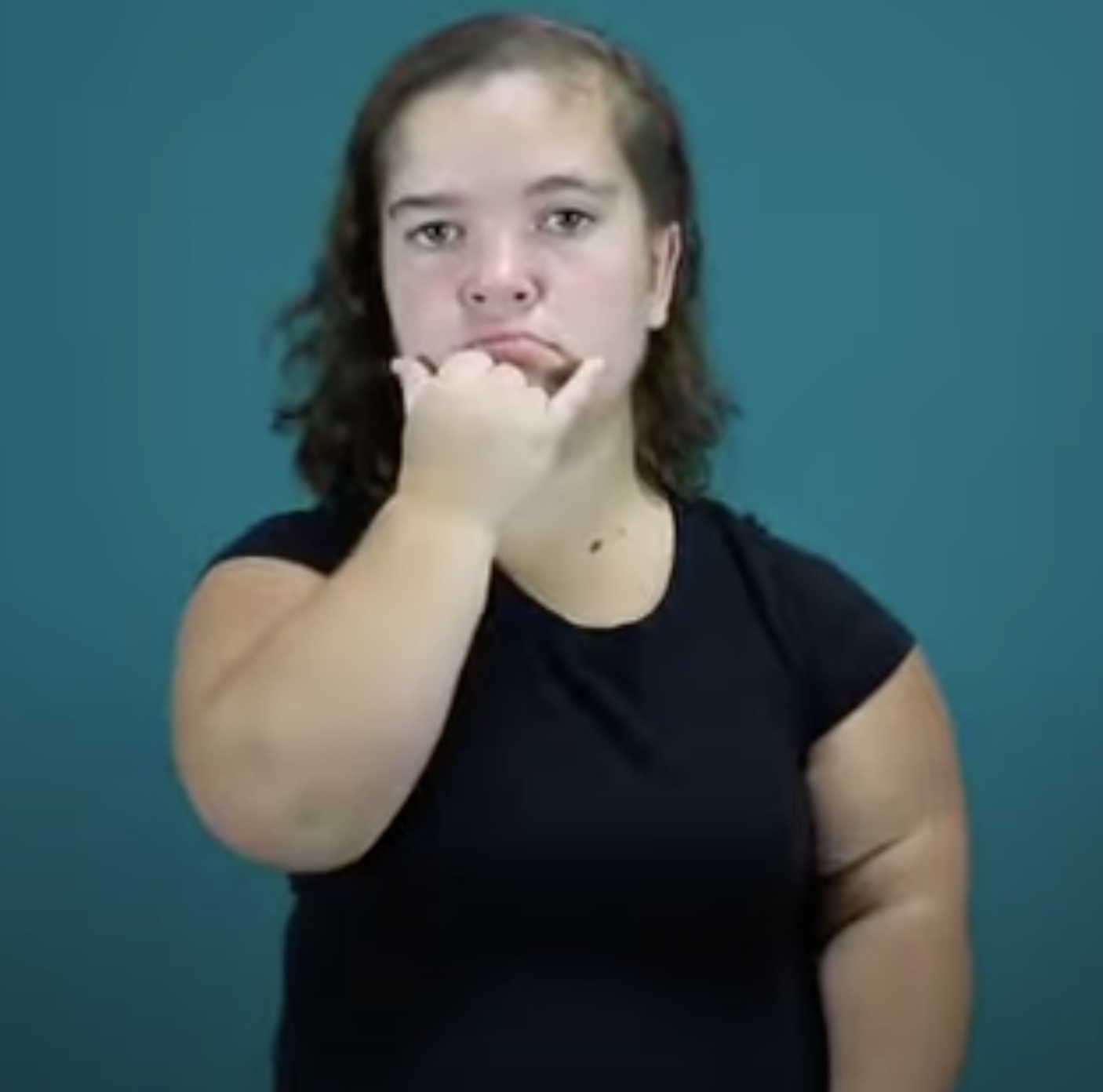 <p>lift it up to your chin like you’re doing a bicep curl</p>