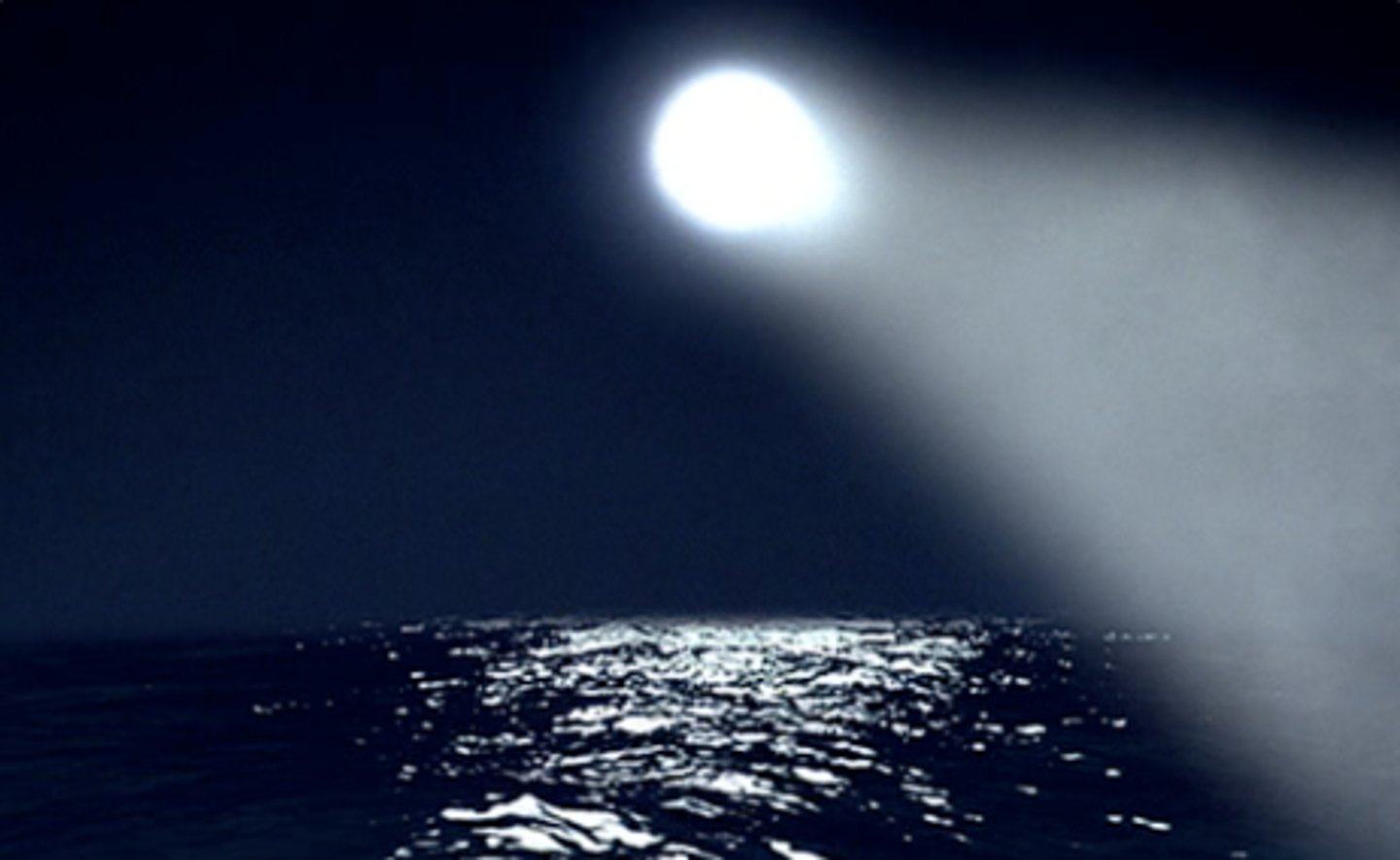<p>It is constantly in the sky keeping an eye on Truman. Shining on the water, the centre of operations, becomes a searchlight. The moon helps Christof look down on his creation.</p>