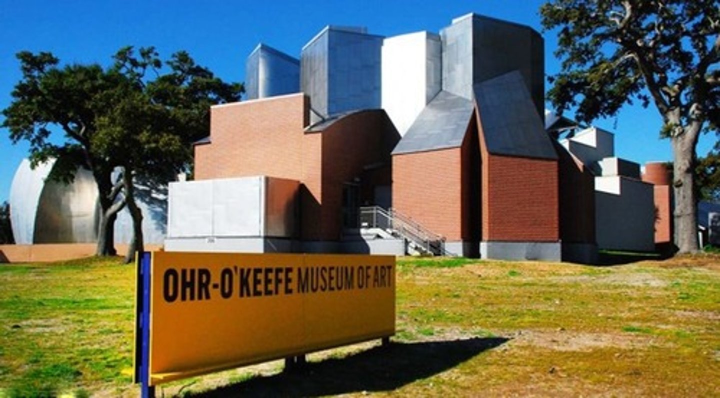 <p>who designed the Ohr- O'Keefe Museum</p>