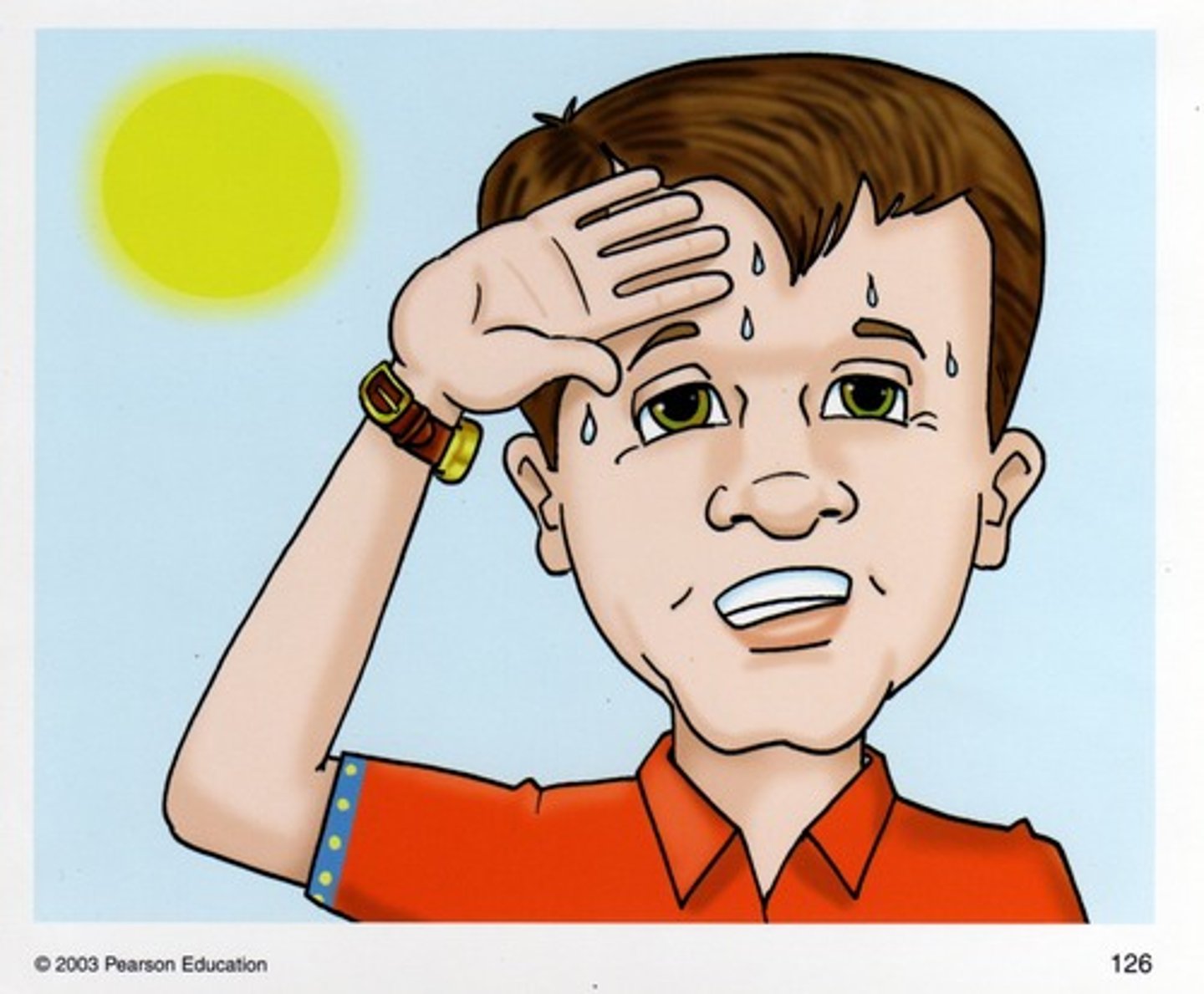 <p>hot and stifling (mēn rè)</p>