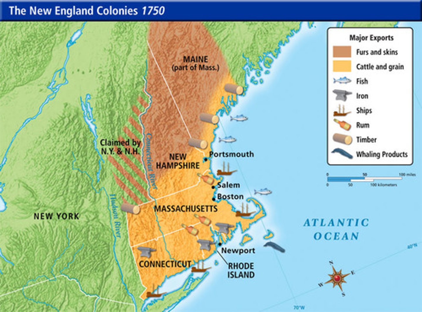 <p>Far more diverse than the Southern plantation economy, this regions economy was composed of small farming, merchants, artisans, harvesting lumber, shipbuilding, fishing, and shipping.</p>