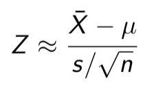 <p><span>If σ is unknown, then we estimate it by the sample standard deviation s:</span></p>