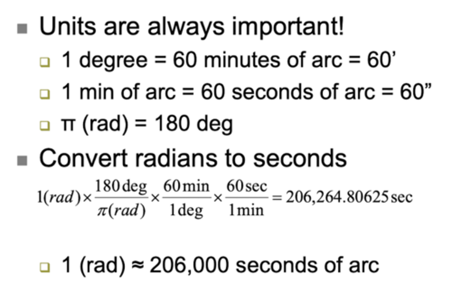<p>206,000 sec/rad</p>