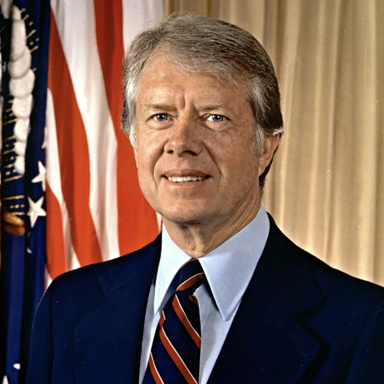 <ol><li><p>Class of 1947 (commissioned in 1946 due to WW2)</p></li><li><p>39th President of the U.S.</p></li><li><p>Nobel Peace Prize 2002</p></li></ol><p></p>