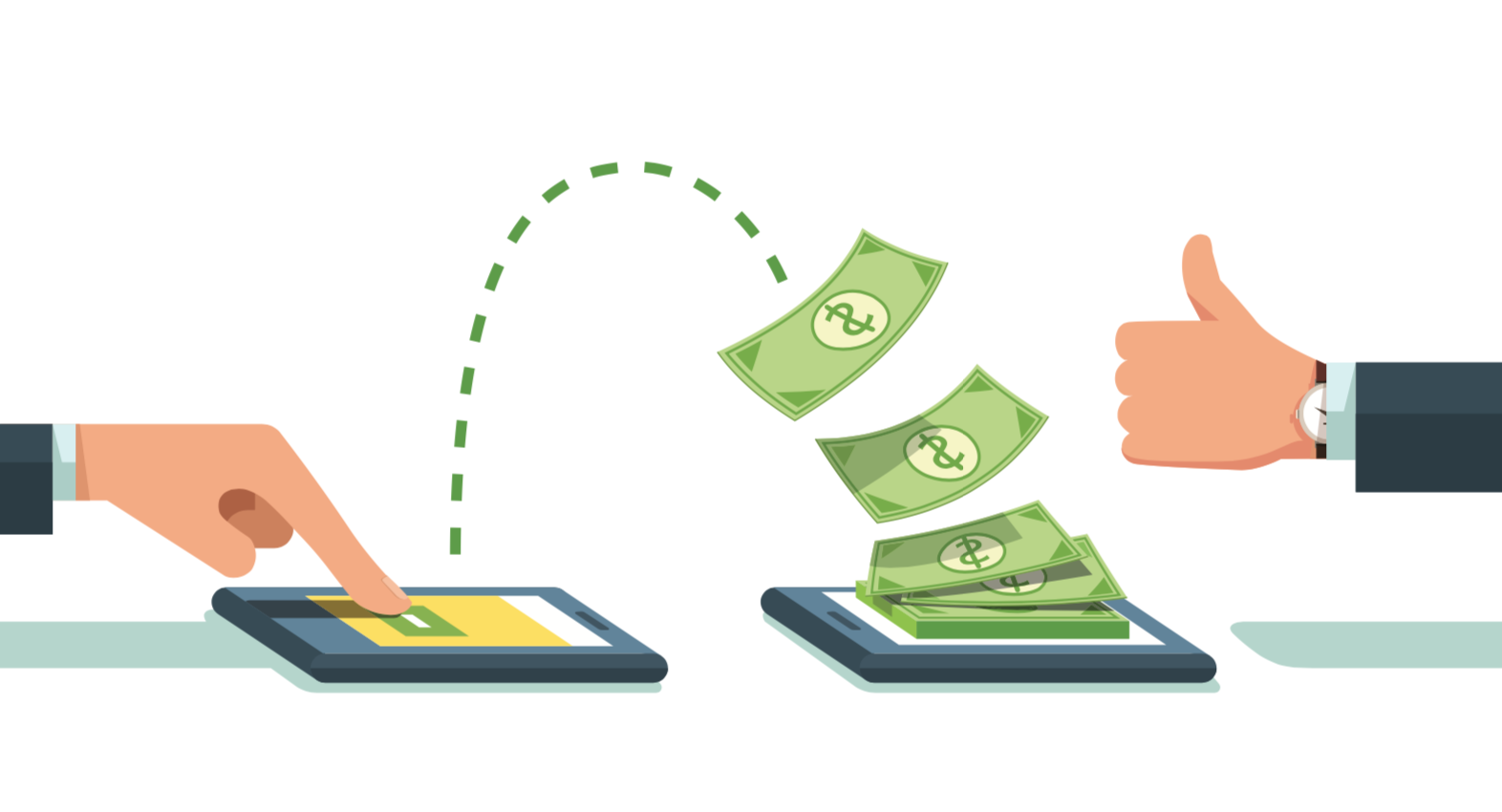 <p>act of moving money in or out of your account</p>
