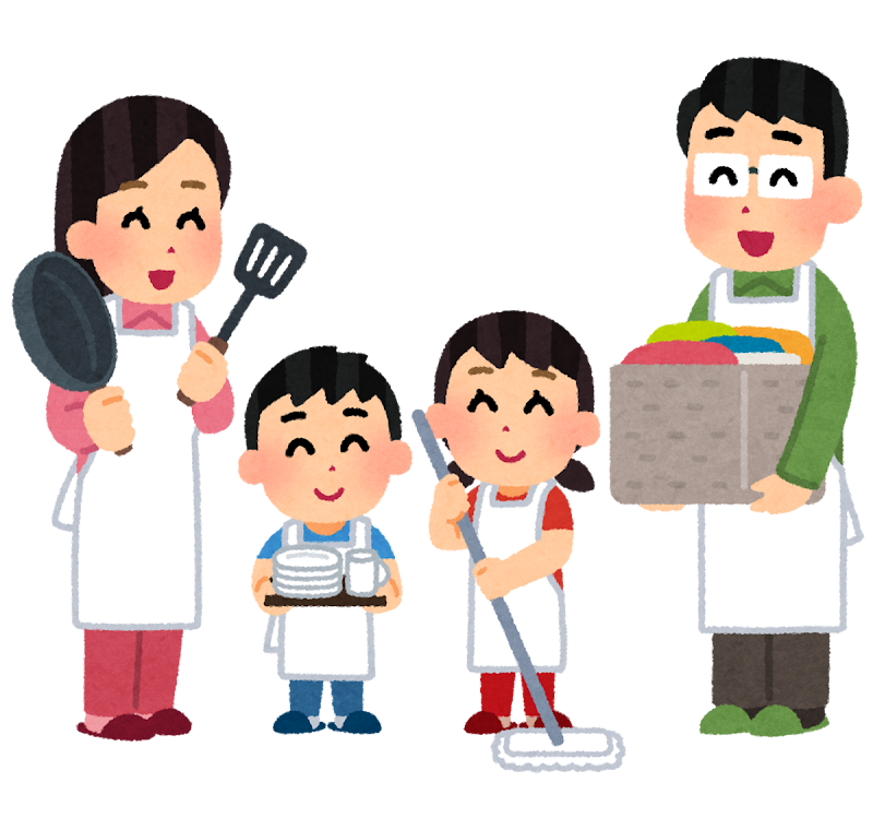 <p>かじをする</p><p>do housework</p>
