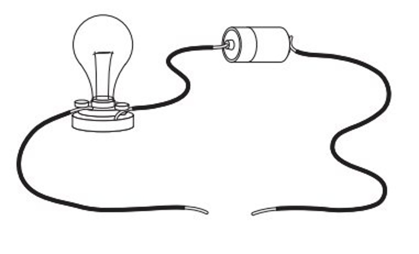 <p>An incomplete circuit through which no electrical current flows</p>