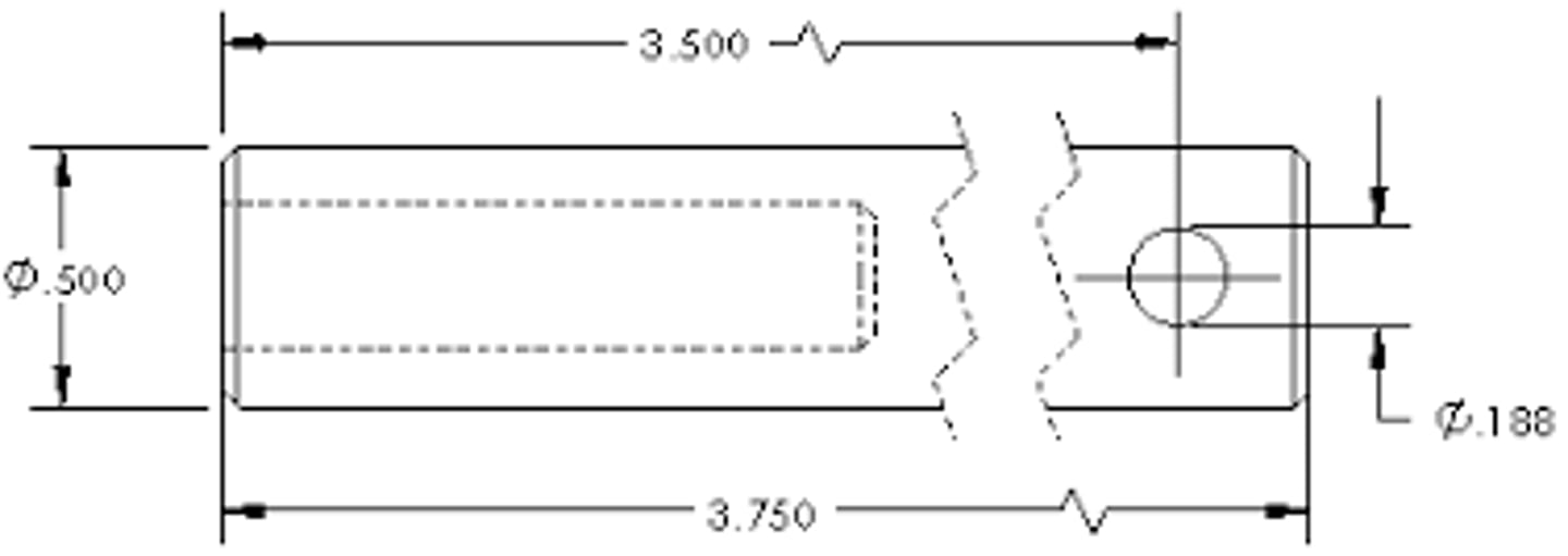 <p>Allows you admit a portion of a long model to make it convenient for the model to be displayed on a drawing sheet. It will include break lines to show where the model is broken up.</p>
