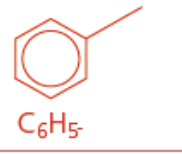 <p>Phenyl functional group</p><p>Ends in benzene</p>