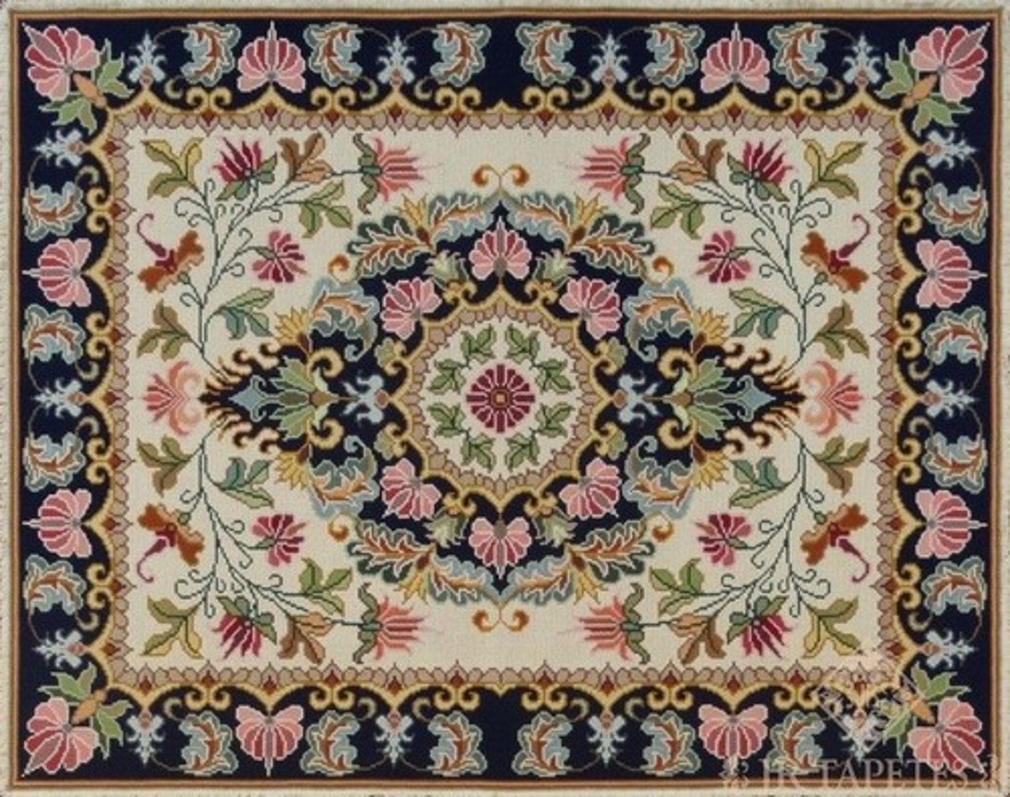 <p>Portugese hand-embroidered accent rugs made in either bright or pastel colors.</p>
