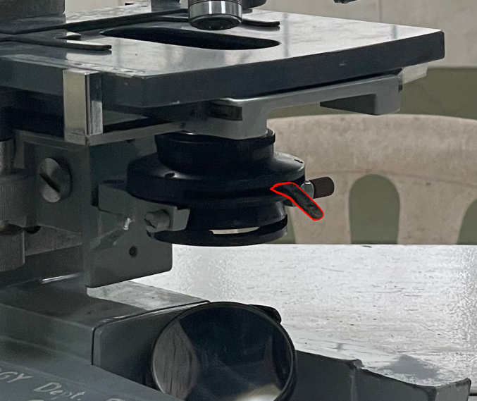 <p>Identify the microscope part</p>