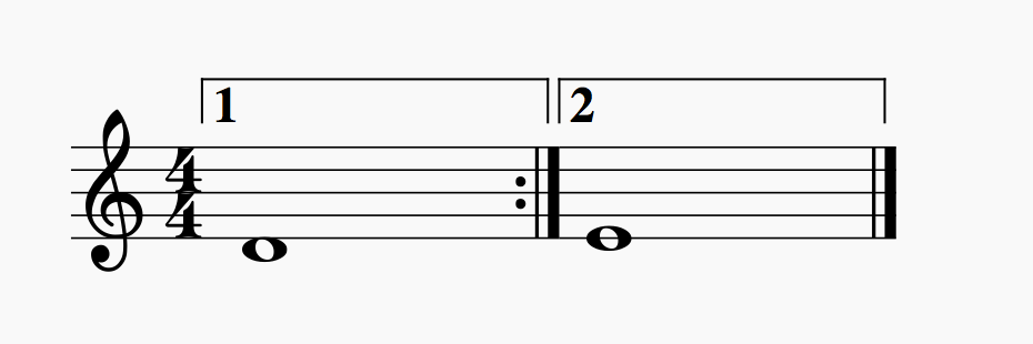 first and second ending