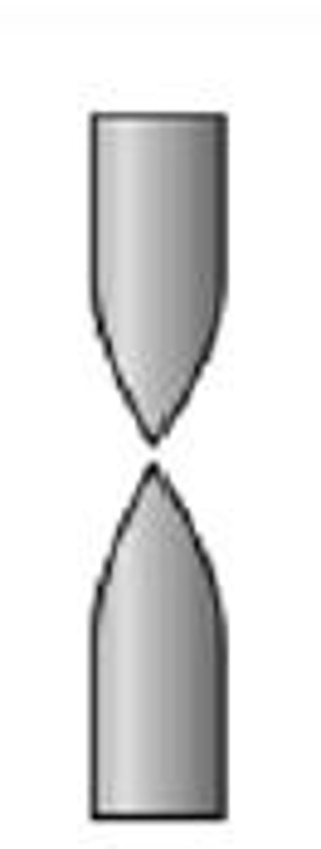 <p>What kind of fracture is shown in the image (assuming a tension test was performed)?</p>