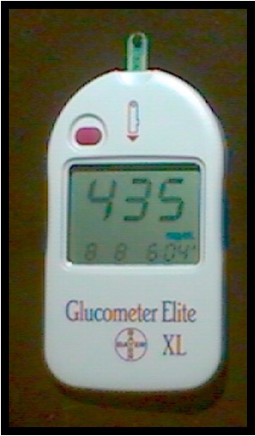 <p>Device used to measure blood glucose concentration.</p>