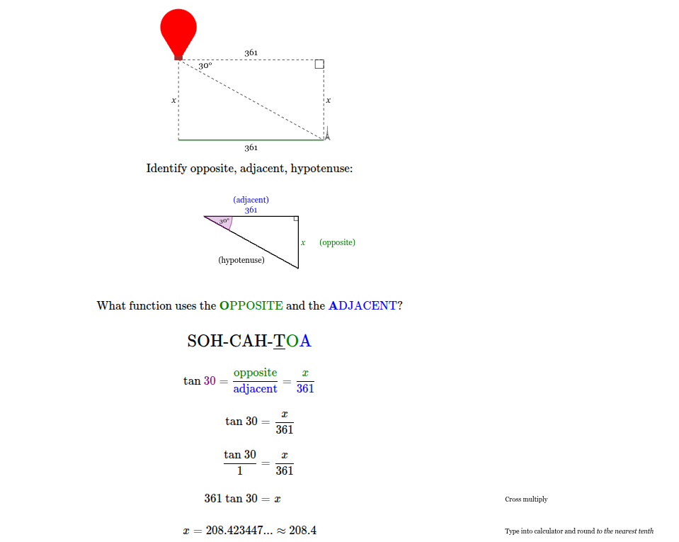 <p><span style="font-family: KaTeX_Main, "Times New Roman", serif; line-height: 1.2; font-size: 1.21em;"><span>The&nbsp;balloon&nbsp;is&nbsp;208.4&nbsp;feet&nbsp;above&nbsp;the&nbsp;ground.</span></span></p>