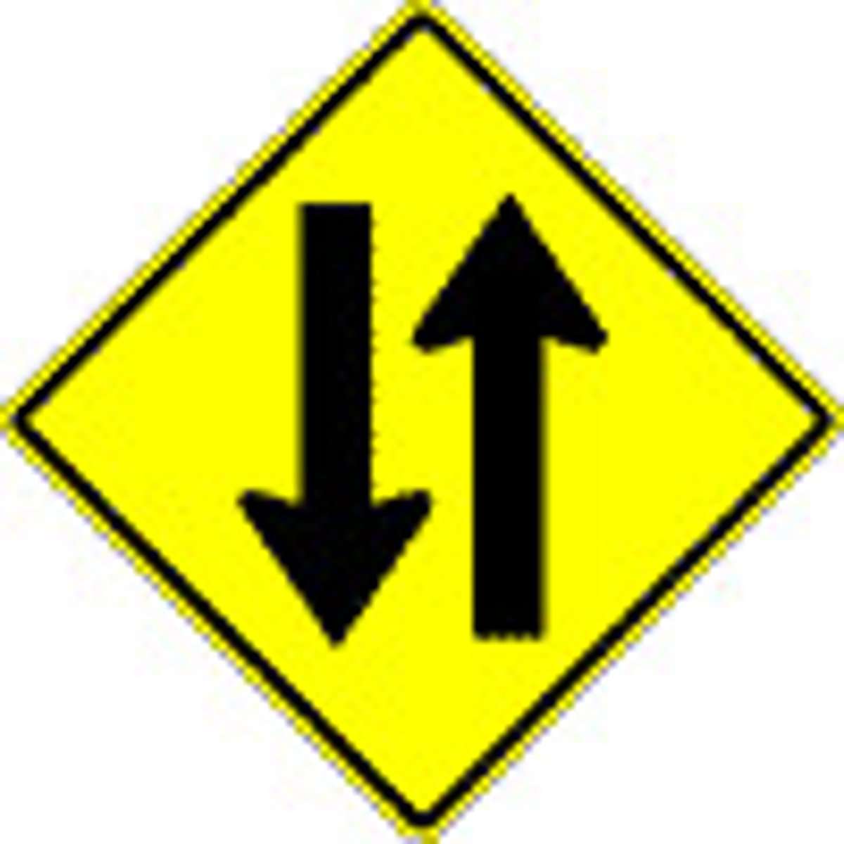 <p>D. Two-way traffic ahead.</p>