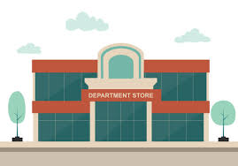 <p>The department store</p><p>I worked at the department store last year</p>