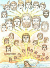 Believing in many gods and goddesses