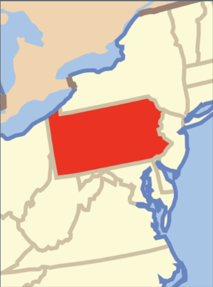 <p>Pennsylvania</p>