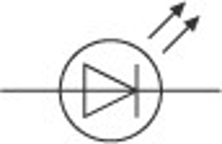 <p>A diode that will produce light when current flows through it.</p>