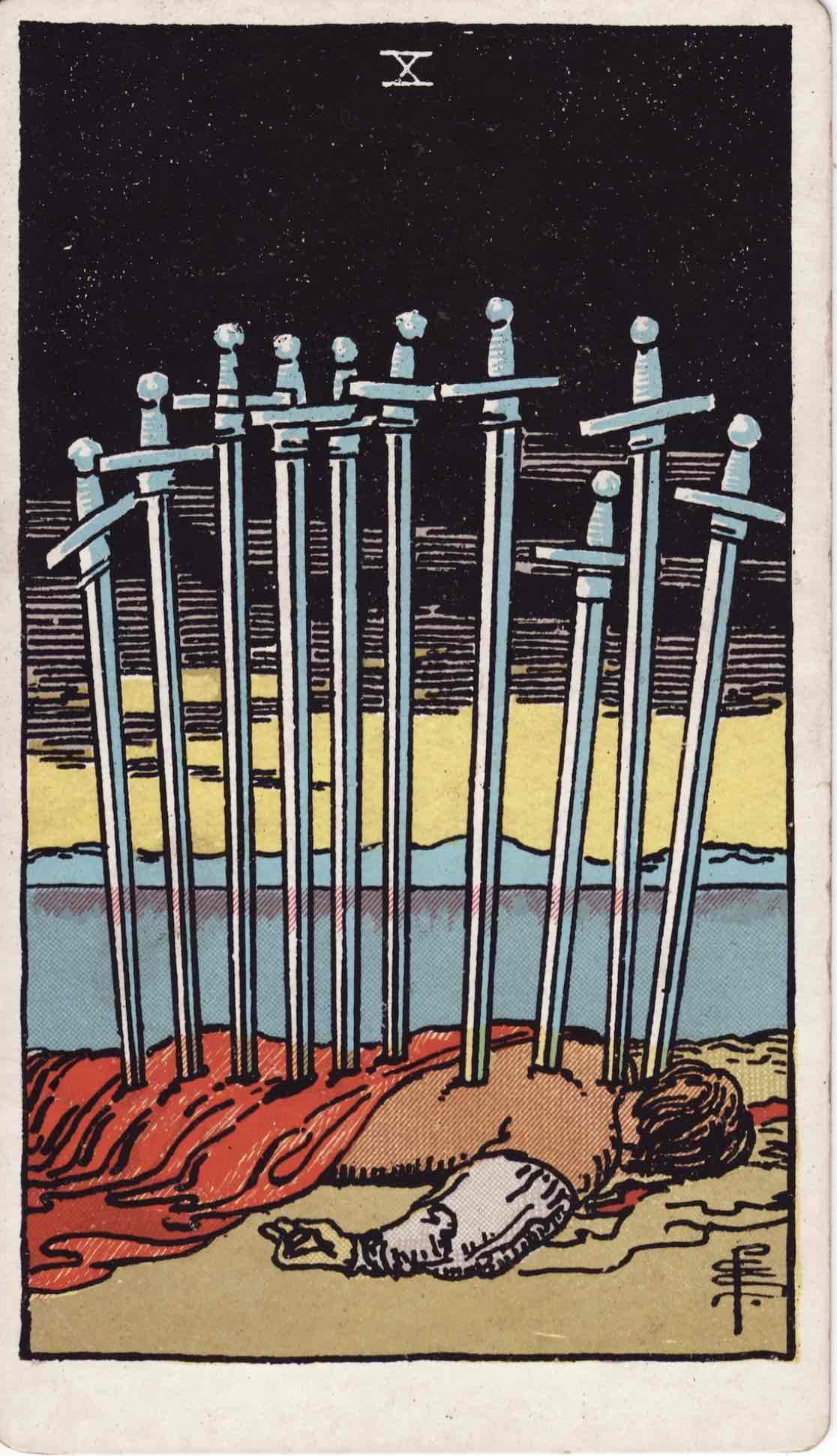 <p>Ten of Swords</p>