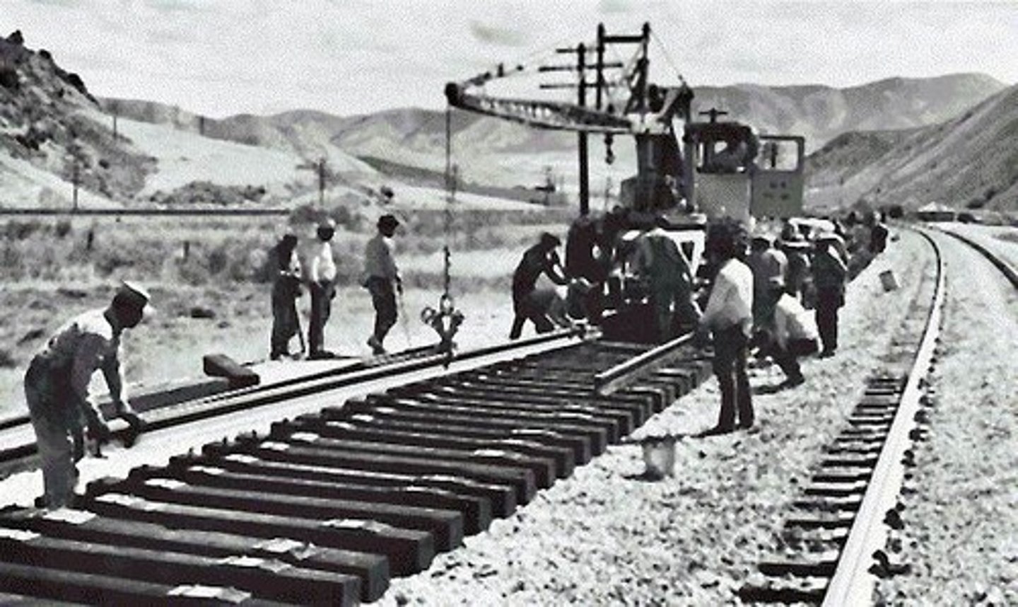 <p>Authorized transcontinental railroad construction.</p>