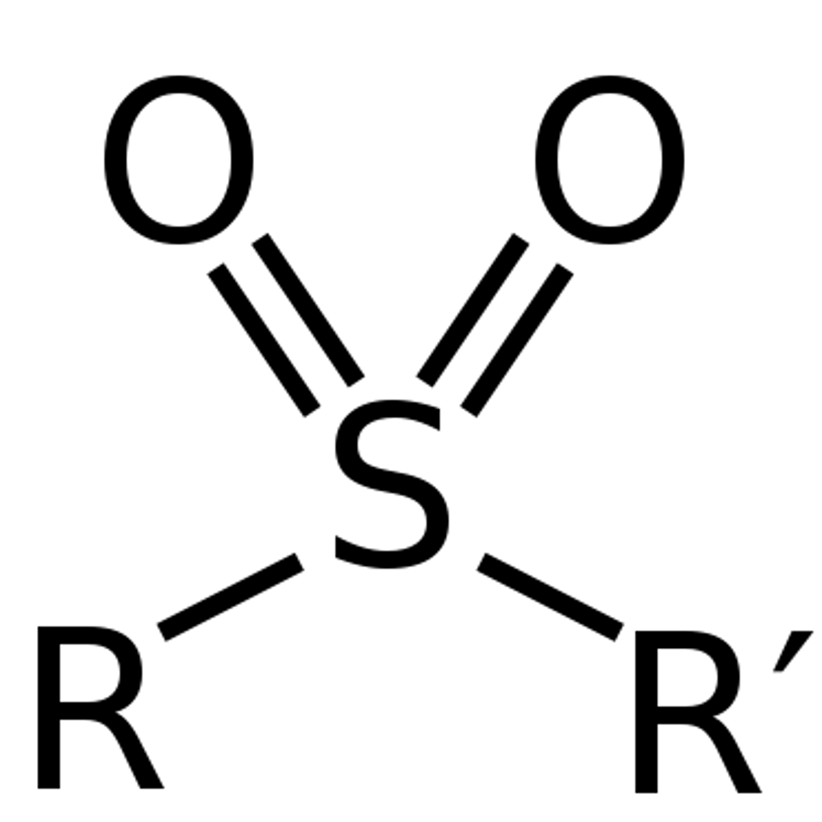 <p>an organic compound containing a sulfonyl group linking two organic groups.</p>