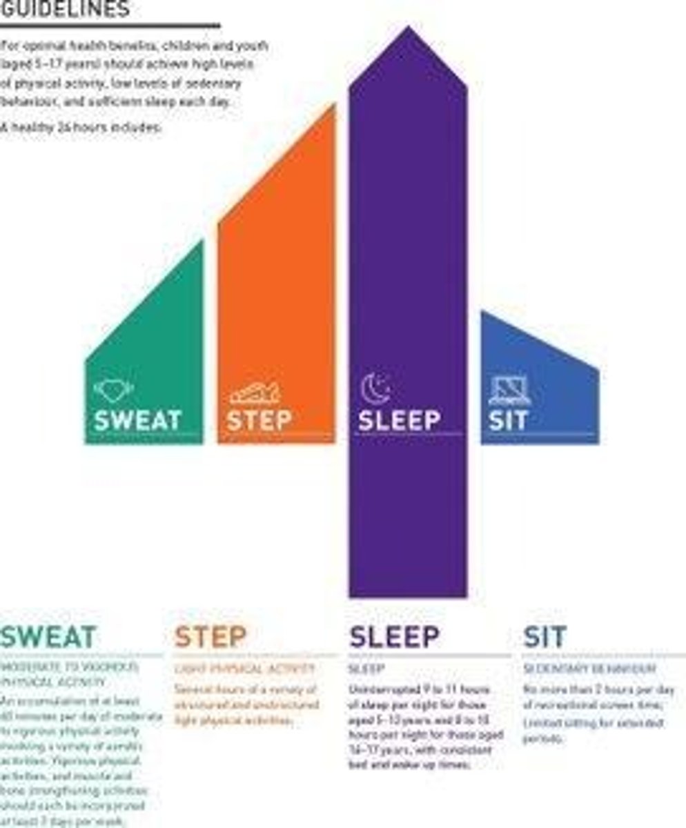 <p>Canada has released guidelines for 0-4 years, 5-17 years, 18-64 years, and 65+ years, addressing physical activity, sleep, and sedentary behavior.</p>