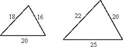 Are these triangles similar? How?
