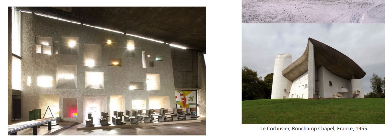 built by Le Corbusier
he studied under Perret and learned about reinforced concrete