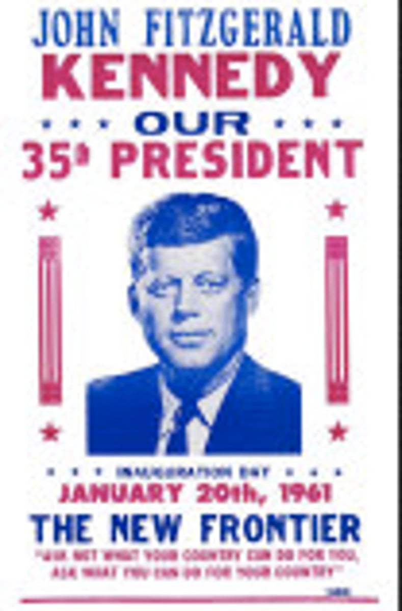 <p>The campaign program advocated by JFK in the 1960 election. He promised to revitalize the stagnant economy and enact reform legislation in education, health care, and civil rights.</p>
