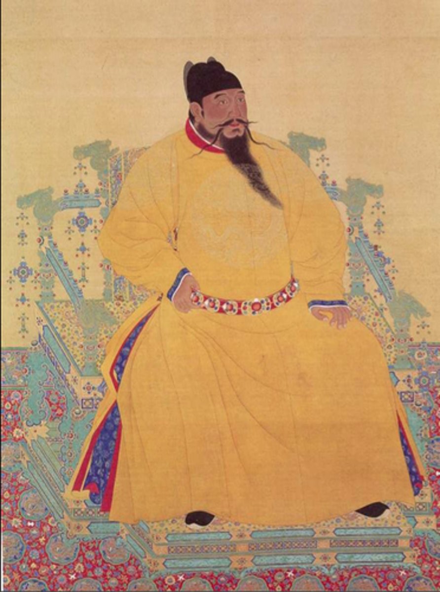 <p>The Ming emperor who sent Zheng He on his voyages.</p>