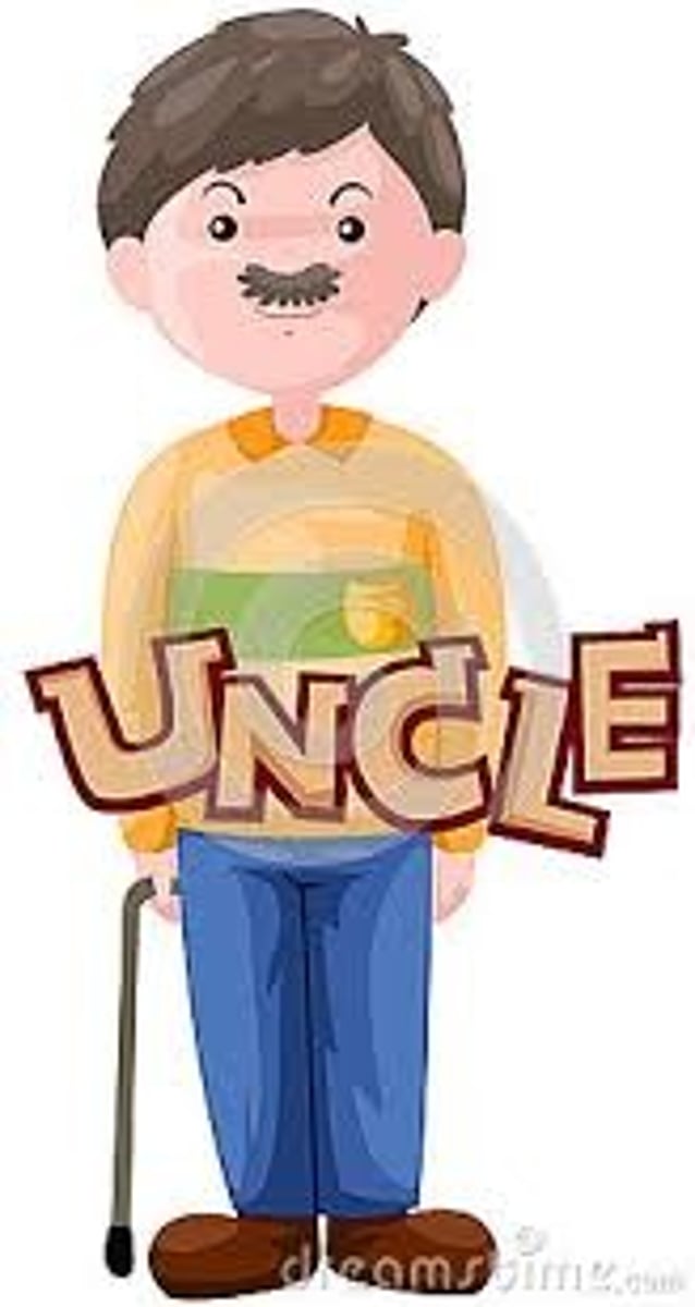 <p>uncle (shū shu )</p>