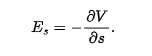 <p>negative of the rate at which potential changes with distance in that direction </p>