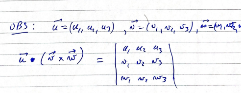 <ul><li><p>for when u = F (vector field)</p></li><li><p>and v and w are the partial derivs of the parametrization of the surface</p></li></ul><p></p>