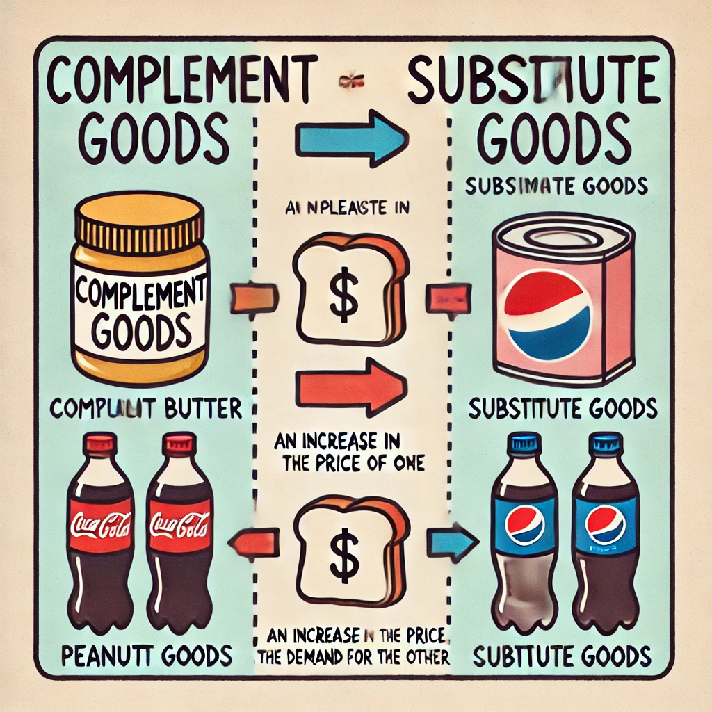 <p><span style="color: yellow">How are goods related to each other? Discuss the differencenbetween a complement good and a substitute good</span></p>