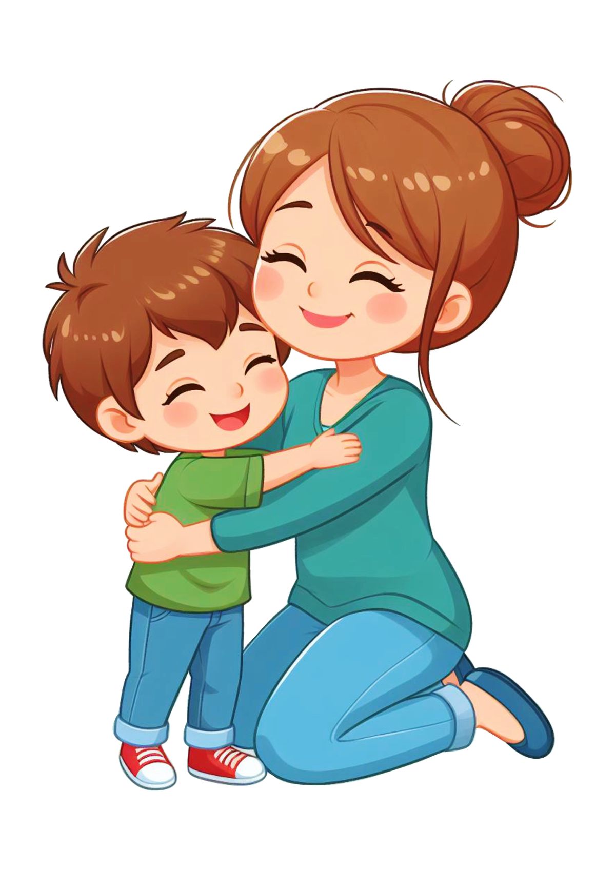 <p>his mom</p>