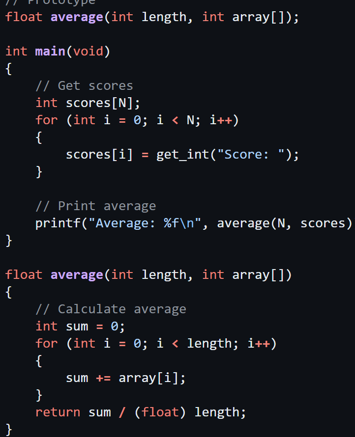 <p><span>a sequence of values that are stored back-to-back in memory; containers that can also be passed between functions </span></p>