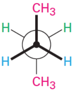 <p><span>This Newman projection shows </span><span style="color: mediumseagreen"><strong>[...]</strong></span><span> conformation</span></p>