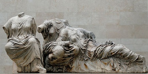 <p>east pediment; parthenon, birth of athena </p>