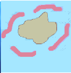 A lagoon of open water separates the land from the barrier reef. The largest barrier reef is the Great Barrier Reef off the coast of Australia