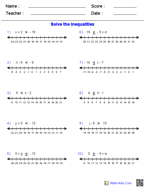 <p>MULTIPLE CHOICE -<strong> Equations &amp; Inequalities</strong></p><p>Matching numbers (a value) to a number line</p>