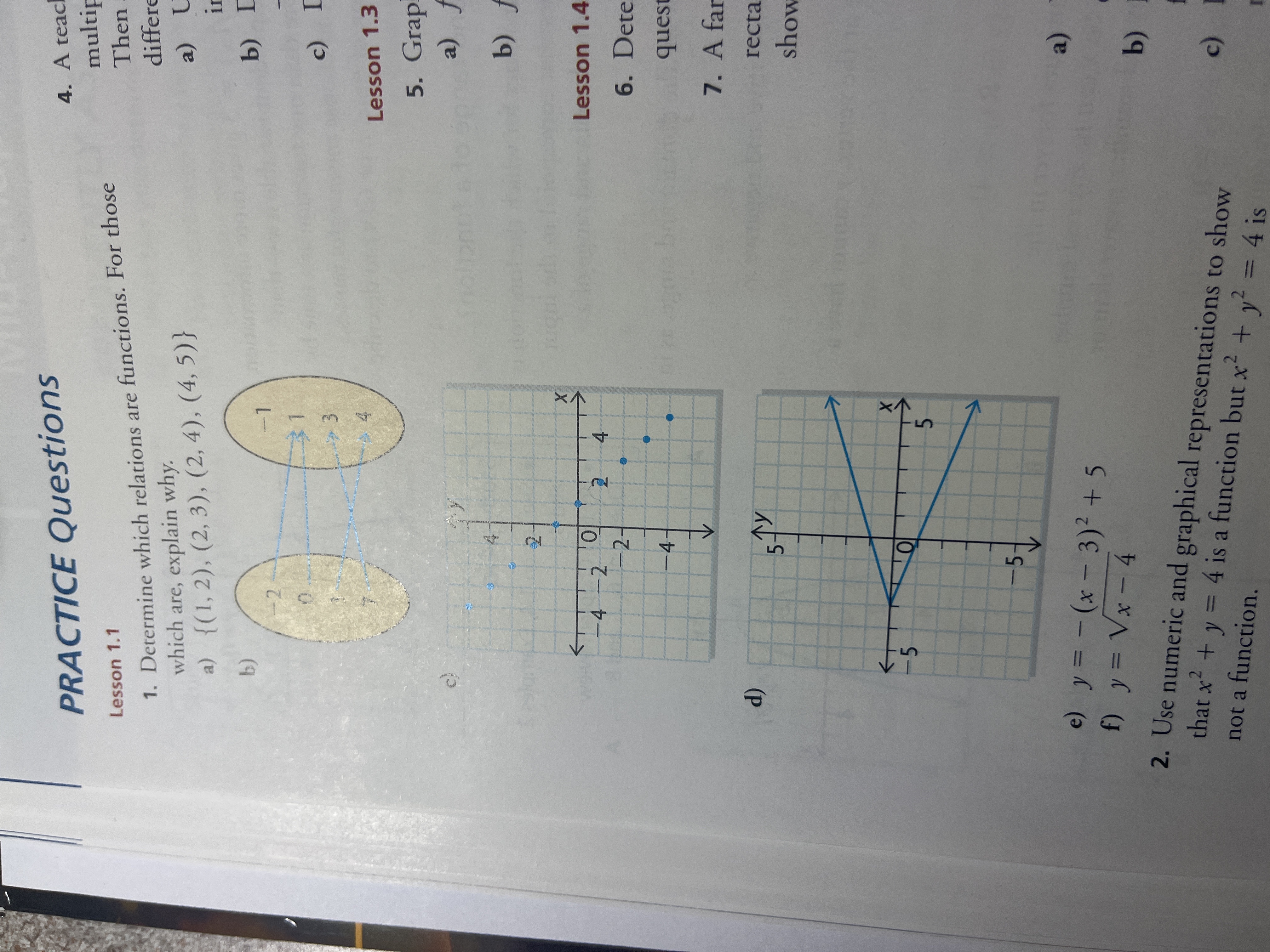 Do question c and f (revision)
