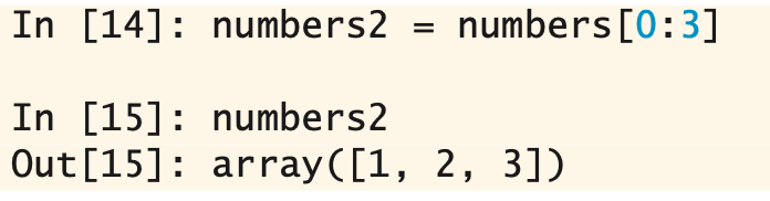 <p>views of the original array</p>