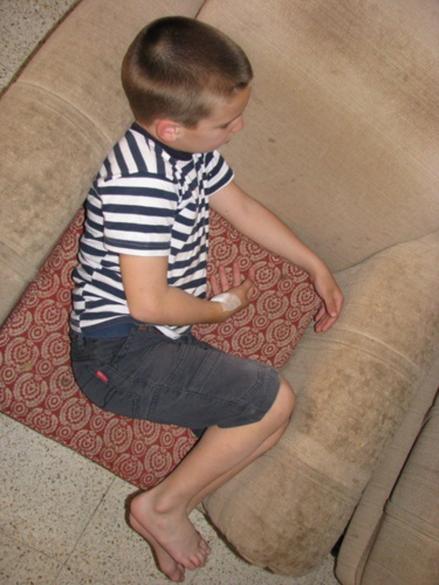 <p>injured person (noun)</p>