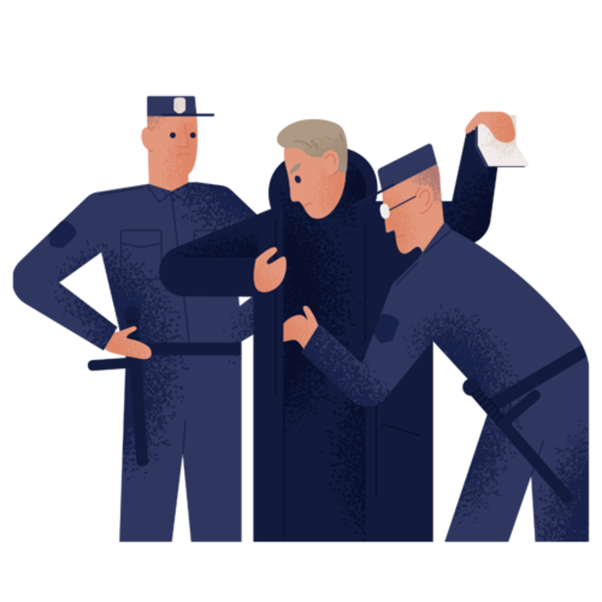 <p>To do something illegal, such as stealing, robbery or fraud.</p><p>Police said the man had _______________ when he sold fake tickets.</p>